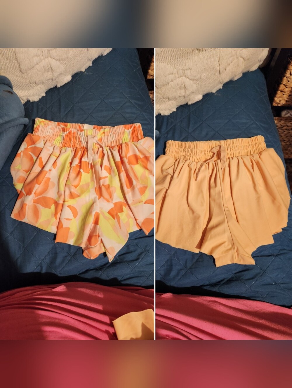 Carter's girls bundle of 2 flutter Shorts - size 7